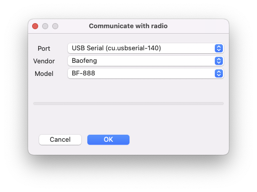 Selecciona el Cable USB, La Marca y Modelo Baofeng BF-888S